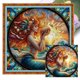 thumbnail image 1 of Hilo Algodón Bordado Punto Cruz Sirena Vitral Impreso 11CT 45x45cm, 1 of 9