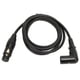 thumbnail image 2 of Cable De Micrófono XLR De ángulo Recto Macho A Hembra, 3 Pines Resistente A La Suciedad Cable XLR De ángulo Recto Macho A Hembra Carcasa De Aleación De Zinc 4.9 Pies Para, 2 of 8