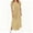 A103 Khaki, variant on Women's Summer Short Sleeve V Neck Maxi Dress Loose Fitting Side Split Straight T-Shirt Dress Breathable Lightweight Casual Loungewear Daily Wear Sun Dress