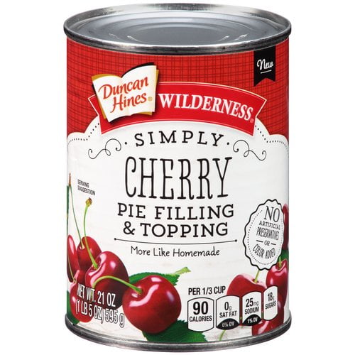 Duncan Hines Wilderness Simply Cherry Pie Filling & Topping 21 oz