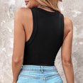 thumbnail image 6 of Homenesgenics Tank Tops for Women Plus Size Women Camisole Tank Tops with Built in Bras underwear Solid Color T-Shirt Sleeveless Tank Black L, 6 of 9