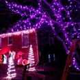 thumbnail image 4 of JMEXSUSS 2 Pack Solar String Lights Outdoor Waterproof, Each 33FT 100 LED Solar Lights Outdoor, 8 Modes White Fairy Light for Outside Yard Tree Patio Garden Wedding Christmas Decorations, 4 of 10