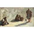 thumbnail image 2 of Axel Helsted 18x12 Gold Ornate Wood Frame and Double Matted Museum Art Print Titled - Cripple at Betesda (1890), 2 of 4