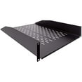 thumbnail image 4 of NavePoint 2U 19-Inch Heavy Duty Vented Rack Mount Cantilever Fixed Server Cabinet Shelf 22-Inches Deep Black, 4 of 4