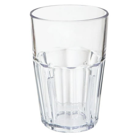G.E.T. 9910-1-CL Bahama SAN Plastic 10 oz Double Rocks Glass - 72 / (Best Place To Get Cheap Glasses)