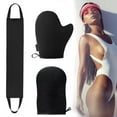 thumbnail image 2 of TRIANU Self Tanning Mitt Applicator Kit Tanning Mitts Self Tanner Applicator Set of 4 Self Tanning Glove for Self Tan Mitt Applicator Kit, Back Tanning Applicator, Black, 2 of 9