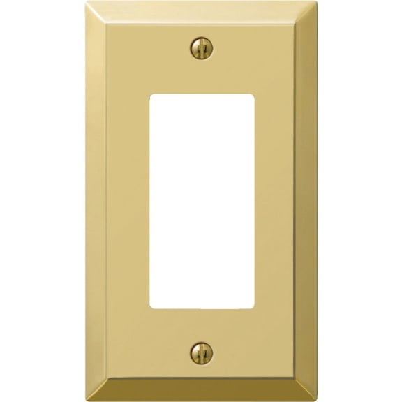 Jackson Deerfield 9BS117 Steel Rocker/GFI Wall Plate, Brass Finish