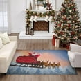 thumbnail image 6 of Cozy Winter ACW31 Blue Washable 3 ft x 5 ft Rug, 6 of 6