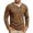 Coffee, variant on uikmnh Men Long Sleeve Round Neck Two Layer Layered Casual Top Shirt,S