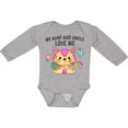 thumbnail image 3 of Inktastic My Aunt and Uncle Love Me with Cute Kitten and Flowers Boys or Girls Long Sleeve Baby Bodysuit, 3 of 5
