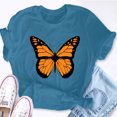 thumbnail image 2 of EcoLoom Orange Monarch Butterfly Illustration Short Sleeve Unisex T Shirt Navy-3XL, 2 of 6