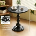 thumbnail image 2 of Metal Small End Table, Vintage Matte Black Round Side Table Nightstand for Bedside or Sofa,  Accent Pedestal Table for Living Room Corners Bedroom  and, 2 of 8