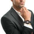thumbnail image 4 of Hearth & Gear Business Quartz Watch For Men Metallic Craftsmanship High Tech Transparent Dial Sapphire Like Skeleton Design Modern Function Quartz Watch with Alarm Men Water Proof Ceramic Watch Women, 4 of 4