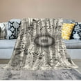 thumbnail image 2 of ARISTURING  Boho Bohemian Throw Blanket, Beige White Floral Cozy Nap Throws with Dotted Daisy Medallion Design for Bed Couch Chair Decor Comforter, 2 of 6