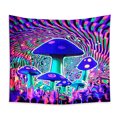 thumbnail image 1 of Tapiz Trippy de Seta Blacklight para Dormitorio Estético, Tri, 1 of 5