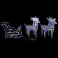 thumbnail image 5 of vidaXL Christmas Decoration Lighted Reindeer and Sleigh with LEDs Acrylic, 5 of 73