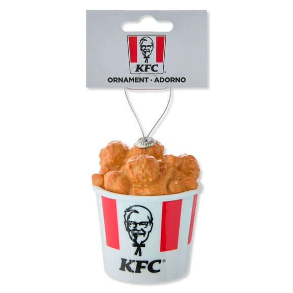 KFC Chicken Bucket Decoupage Ornament, Red, by Ruz