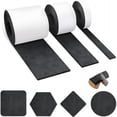 thumbnail image 5 of LAMIRO 3 Packs Felt Furniture Pads,Heavy Duty Felt Strip Roll with Adhesive Backing for Protecting Hardwood Floors Chair Wall Protector, 5 of 7