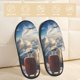thumbnail image 2 of Fotbe Sunset Airplane Travel View Pantuflas Peludas para Mujer con Estampado, Zapatillas de Peluche, Zapatos de Invierno para Casa, Uso Interior y Exterior-Large, 2 of 8