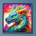 thumbnail image 1 of 5D bricolaje taladro redondo completo diamante pintura dragón Kit hogar decoración arte artesanía FLhrweasw Nuevo, 1 of 9