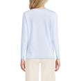 thumbnail image 2 of Lands' End Petite Supima Cotton Long Sleeve Crewneck T-Shirt, 2 of 3