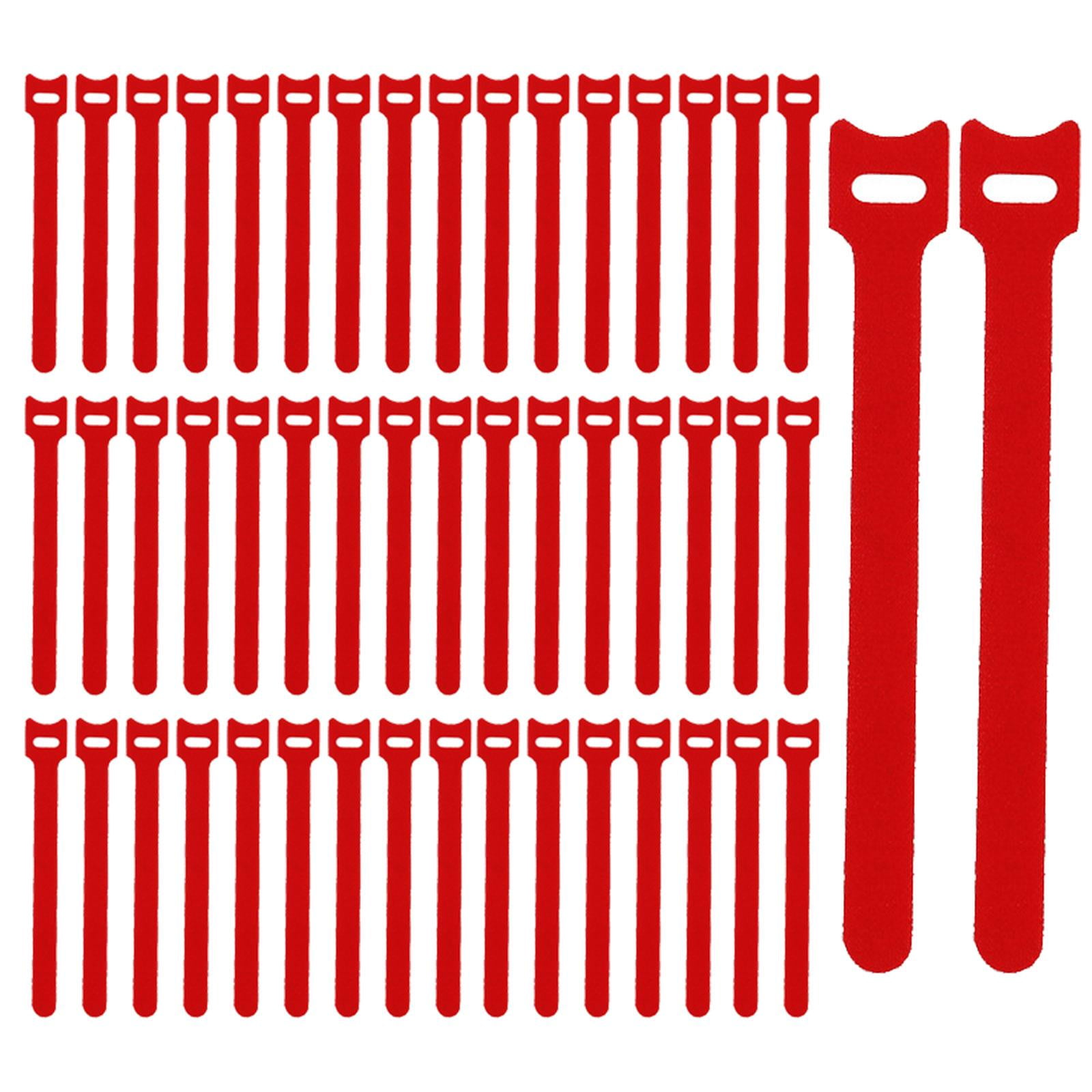 50 Pieces Releasable Cable Ties Nylon Tie Wraps Cord Organizer Wire