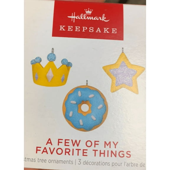 Hallmark 2022 Mini Few of My Favorite Things Set Christmas Ornament New With Box
