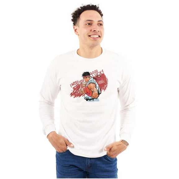 Street Fighter Ryu Vintage Gamer Long Sleeve TShirt Men Women Brisco Brands M