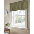 thumbnail image 4 of Abstract Solid Color Valances for Windows Simple Avocado Dark Low Saturation Kitchen Valance Curtain Rod Pocket Small Curtains for Cafe Bathroom Laundry Basement 42" x 18", 4 of 8