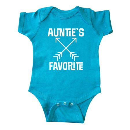 

Inktastic Aunties Favorite Niece Nephew Gift Gift Baby Boy or Baby Girl Bodysuit