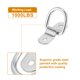 thumbnail image 4 of 10 Piezas D Forma Anillo Amarre Abajo Anclas 1/4" Diámetro Plateado Tono, 4 of 8