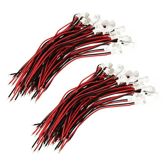 80Pcs Micro-Jst Ph 1.25 2 Pin Male Connector with Wire Leads