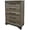 Gray, variant on HomeRoots 524564 37 in. White Solid Wood Five Drawer Chest