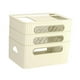 thumbnail image 3 of Caja de almacenamiento para enrutador, estuche para guardar cables de alambre para sala de estar, oficina, decoración del hogar Beige 3 Niveles, 3 of 9