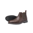 thumbnail image 1 of UKAP Bottes Chelsea pour Hommes à Enfiler Bottines Imperméables Bottillons Habillés Chaussures de Bureau Confort Brun Foncé 10.5, 1 of 3