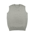 thumbnail image 5 of Toptie Men's 100% Cotton Knit Sweater Vest, V Neck, 5 of 9