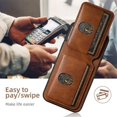 thumbnail image 4 of Shockproof Leather Wallet Case With Card Slots For Iphone 15 Series,iPhone 14 Pro, 4 of 9