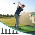 thumbnail image 4 of Unique Bargains Rubber Golf Tee, 5 Pcs Mix Size Golf Practice Tees Training Driving Range Tee, Black, 4 of 6