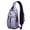 Purple-31, variant on Tiger Print Sling Backpack, Lightweight Crossbody Daypack with Roaring Bengal Face Art, Tribal Jungle Stripes Design, Anti-theft Travel Bag for Wild Lover, Students, City Walk, Gym Use