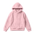 thumbnail image 4 of Lutiedan Boys Girls Sherpa Fleece Hoodie Kids Casual Fuzzy Sweatshirt Plush Winter Warm Hooded Pullover Tops Size 3-14,Pink, 4 of 7