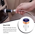 thumbnail image 2 of Matsuzay de pantalla de dígitos para teléfono móvil de coche, medidor de voltaje, adaptador de carga USB portátil para accesorios de enchufe Teléfono y Comunicación Oro blanco, 2 of 6