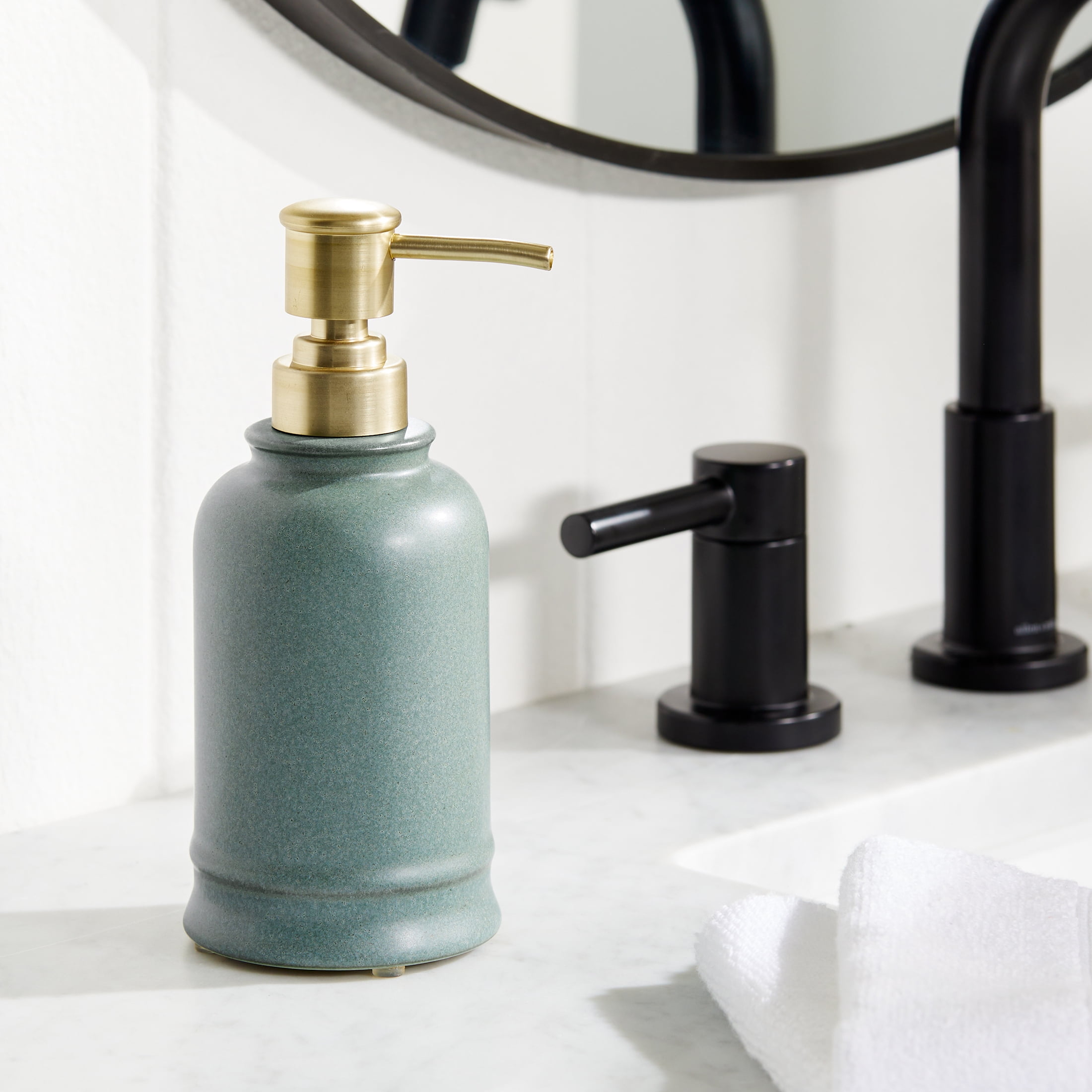 Better Homes & Gardens BHG 3P Bath Set 3-Piece Plain Bathroom Ceramic, Plastic Bathroom Canister Sets