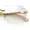 Gold Beige - Clear Mirror, variant on Luxury Rimless Beveled Rectangle Lens Jaguar Metal Figurine Arm Sunglasses Gold Beige - Clear Mirror
