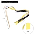 thumbnail image 2 of Unique Bargains 20Pcs Wedding Ribbon Sticks Party Ribbon Streamers Sticks for Wedding Celebration Golden,White,Black, 2 of 5