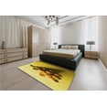 thumbnail image 4 of Ahgly Company Indoor Rectangle Patterned Bright Gold Yellow Area Rugs, 8' x 12', 4 of 6