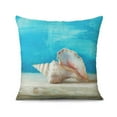 thumbnail image 2 of Nautical Charm for Your Home: Set of 2 Ocean Coral Seashell Starfish 18x18 inch Throw Pillows for Sofa, Patio, Bedroom., 2 of 7