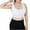 White, variant on Kaemgyyd Women's Sports Bra Breathable High Impact Large Bust Full Coverage Workout Bras Racerback Wirefree No Padded Bra