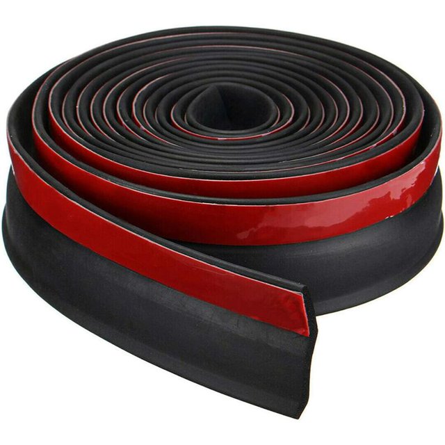Universal DIY Puerta de garaje Alféizar inferior Burlete de goma Reemplazo de burlete Protección contra inundaciones para puertas de garaje Aislamiento Longitud 2,5 m de espesor JAMW Sencillez