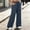 Navy, variant on LVHAOGJOB Sweatpants for Women Gym Elastic Waisted Workout Pants with Pockets Wide Leg Stretch Solid Color Womens Pants Drawstrings
