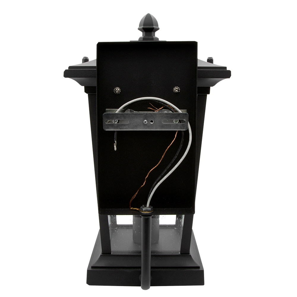 Maxxima LED Outdoor Wall Light Seeded Glass, ST19 Bulb Included, 800 Lumens, 60 Watt Equivalence 2700K Warm White